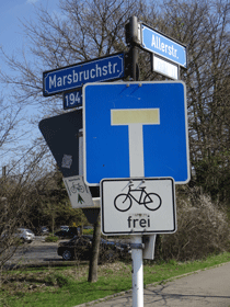 Schilder der Allerstra&szlig;e